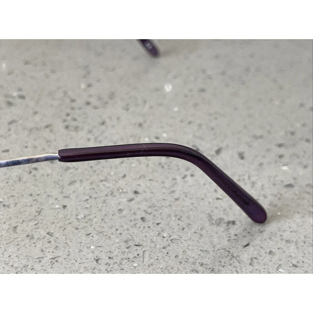Catherine Deneuve CD 090 BL/YG Eyeglasses FRAMES ONLY 51-18-132 Purple gold